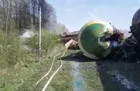 The train that went downhill near Bryansk / smotrim.ru

