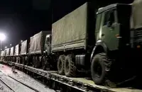 Эшалон з вайсковай тэхнікай / Мінабароны РФ, ілюстрацыйнае фота
