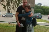 In Pavel Sviardlou's photo: Viktar Danilau and Nina Shydlouskaya