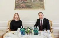 Наталля Пінчук і Анджэй Дуда / twitter.com/prezydentpl
