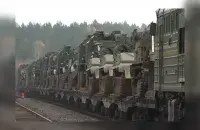 Расійскі вайсковы эшалон / кадр з відэа Мінабароны РФ
