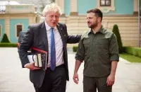 Борыс Джонсан і Уладзімір Зяленскі / фота з афіцыйнага Твітар-акаўнта прэм'ера Вялікабрытаніі