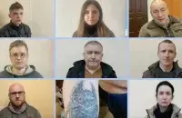Задержанные жители Гомеля / кадр из видео ГУБОПиКа
