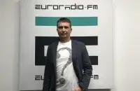 Euroradio's Zmicier Lukashuk getting ready to ask questions.