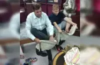 Адбылося гэта падчас інтэрактыўнай экскурсіі "Нам памяць важна захаваць" у мясцовым краязнаўчым музеі