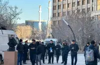 Затрыманне жанаазэнскіх пратэстоўцаў / vlast.kz

