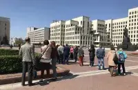 &nbsp;Mothers 328 activists&nbsp;in Minsk's Independence Square / Anastasiya Boika, Euroradio