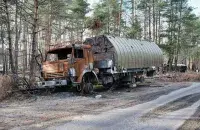 Расійскі вайсковы КамАЗ, знішчаны ва Украіне
