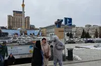 І ў мірны, і ў ваенны час гэты воўк сустракае кіяўлян на Майдане Незалежнасці
