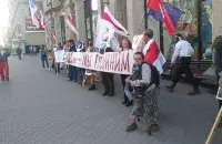 Picket near GUM / Euroradio