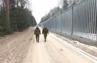 Плот на мяжы з Польшчай /&nbsp;twitter.com/Straz_Graniczna
