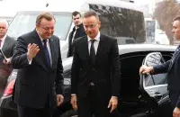 Сяргей Алейнік і Петэр Сіярта / mfa.gov.by
