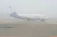 Самалёт у Нацыянальным аэрапорце "Мінск". Фота: інстаграм-акаўнт @laserv26