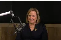 US Ambassador Julie Fisher in Euroradio's studio