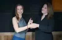 Нэла Агрэніч і Алена Зуй-Вайцехоўская / Еўрарадыё
