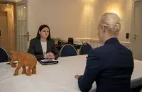 Святлана Ціханоўская і Юлія Навальная
