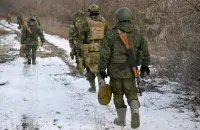 Расійскія вайскоўцы на фронце ва Украіне
