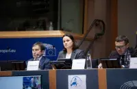 Святлана Ціханоўская ў Бруселі
