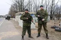 Кантрольна-прапускны пункт у Рагачове
