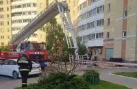 Ратавальнікі на месцы здарэння
