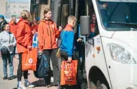 Дзеці, якіх фонд Талая прывёз у Беларусь
