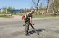 Вуліца ў Мазыры, вясна 2024-га
