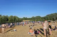 На пляжы ў Барысаве ў канцы чэрвеня 2024-га
