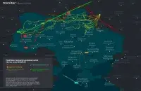 Маршрут, якім ляцела ракета "Кінжал"
