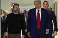 Сустрэча Уладзіміра Зяленскага і Дональда Трампа ў Нью-Ёрку
