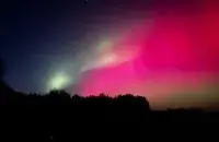 Такое неба бачылі жыхары Воранаўскага раёна
