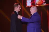 Руслан Чарнецкі і Аляксандр Лукашэнка
