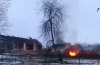 Знос стайняў на тэрыторыі лагойскай сядзібы Тышкевічаў
