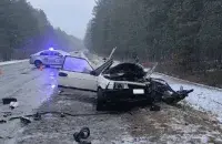 На месте аварии
