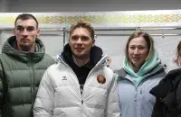 У Раўбічах на датэрміновае галасаванне звадзілі біятлонную зборную Беларусі
