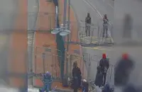Мігранты на беларуска-латвійскай мяжы
