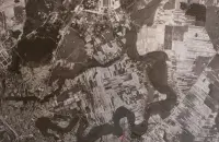 Аэрофотоснимок Минска времен Второй мировой войны