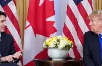 Джасцін Трудо і Дональд Трамп
