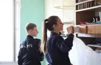 Міліцыя праводзіць ператрус у інтэрнаце
