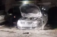 У Баранавічах спалілі аўтамабіль міліцыянта
