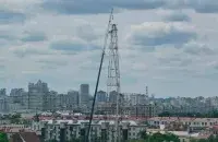 Вежа-глушылка ў Мінску
