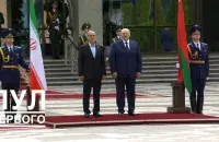Аляксандр Лукашэнка сустракае Масуда Пезешкіяна ў Палацы Незалежнасці
