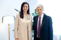 Інга Ругінене і Джон Коўл
