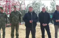 Марцін Кервіньскі на адкрыцці супрацьдронавага кластара
