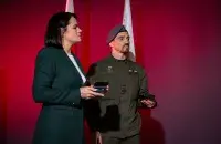 Святлана Ціханоўская і Мікіта Забуга

