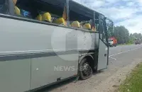 Аўтобус, атакаваны дронам
