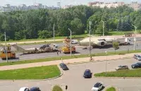 МІ-26 на вуліцах Мінска
