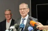 Анджэй Пачобут на брыфінгу ў Беластоку&nbsp;
