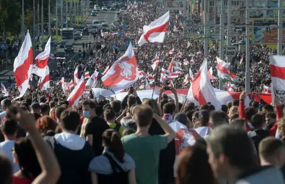 Протесты в Минске, 2020 год / EPA
