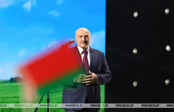 Появление Александра Лукашенко на "женском форуме" / БЕЛТА