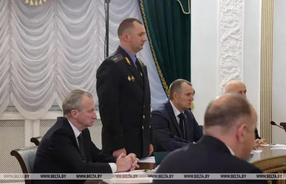 Иван Кубраков на совещании у Александра Лукашенко / БЕЛТА​